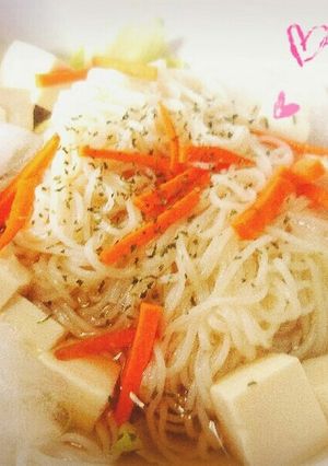 シャリシャリ!豆腐と野菜のそうめん⭐-レシピのメイン写真