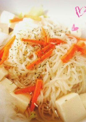 ｼｬﾘｼｬﾘ！豆腐と野菜のそうめん⭐-レシピのメイン写真