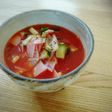 野菜ジュースで簡単☆シャキっと冷製スープ