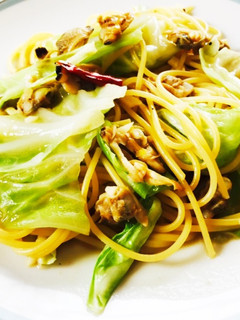 缶で簡単♪あさりバターしょうゆパスタ-レシピのメイン写真