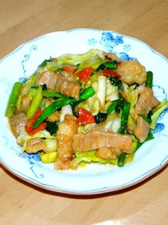 ミノの味噌野菜炒め-レシピのメイン写真