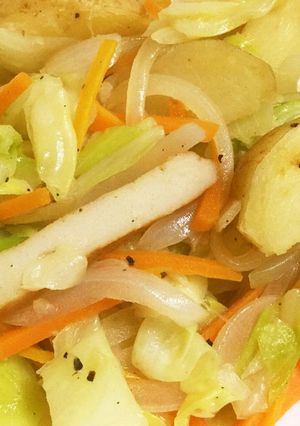 超楽々 フライドポテトの野菜炒め作ります-レシピのメイン写真