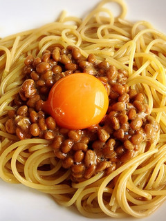 海苔の佃煮と納豆のパスタ-レシピのメイン写真
