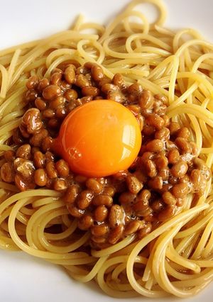 海苔の佃煮と納豆のパスタ-レシピのメイン写真