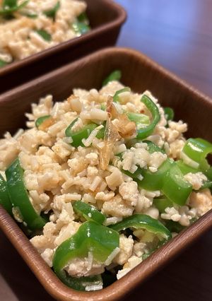 ピーマンとえのきの鮭削りぶし和え-レシピのメイン写真