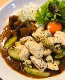 レトルト●あとのせチキン＆ポテトのカレー