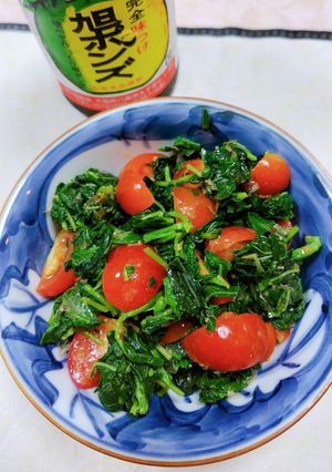 ☆モロヘイヤとトマトのおかか和え美味♬-レシピのメイン写真