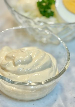 簡単☆水切りヨーグルトと卵黄のヘルシーマヨネーズ-レシピのメイン写真