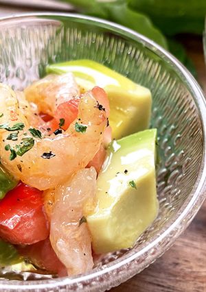 甘えびガーリックのカクテルサラダ-レシピのメイン写真