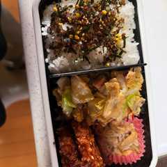 キャベツとベーコンの炒め物弁当-レシピのメイン写真