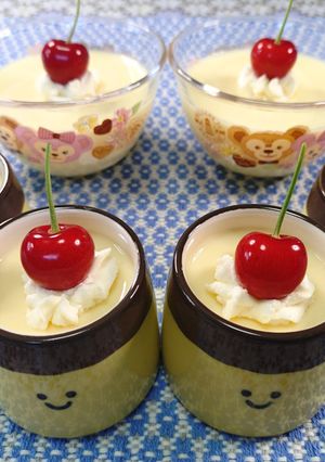 大人可愛い♪💕癒しのとろけるプリン🍮🍒✨-レシピのメイン写真