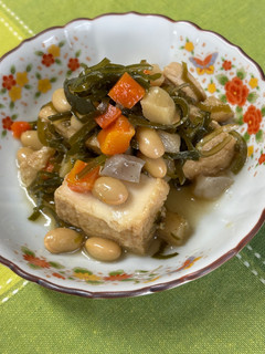 厚揚げと昆布と五目豆の煮物♪-レシピのメイン写真