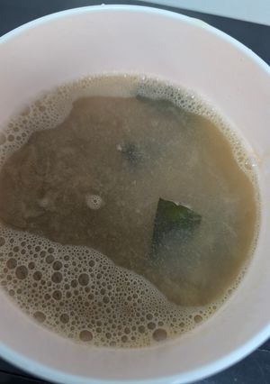 赤海老だしのワカメの味噌汁-レシピのメイン写真