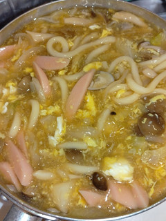 ギョニソと野菜のかき玉煮込みうどん-レシピのメイン写真