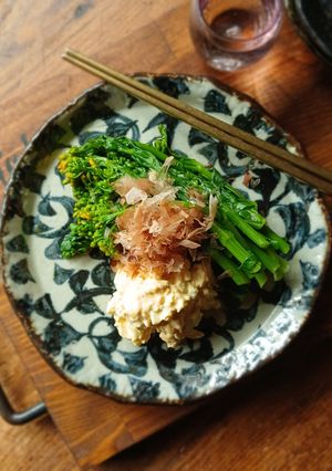 簡単おつまみ♡菜の花の玉子サラダ-レシピのメイン写真