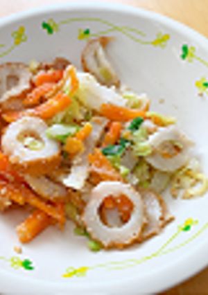 白菜とちくわのごま酢和え☆給食メニュー-レシピのメイン写真