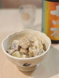 さつまいもと里芋の酒粕白和え-レシピのメイン写真