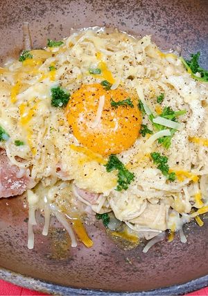 えのきでカルボナーラ(糖質制限)-レシピのメイン写真