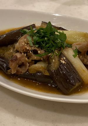 ホットクック!ナスと豚肉の中華風ピリ辛味噌炒め-レシピのメイン写真
