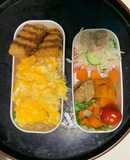 レンジ簡単洋風ニラ玉味オムライス弁当