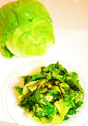 ☺大量消費☆簡単デリ風レタスのサラダ☺-レシピのメイン写真