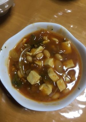 マーボ豆腐IN野菜ジュース-レシピのメイン写真