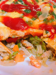 野菜具沢山のオムレツ-レシピのメイン写真