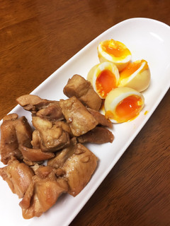 簡単♪♪〜半熟卵と鶏肉のさっぱり煮♪-レシピのメイン写真