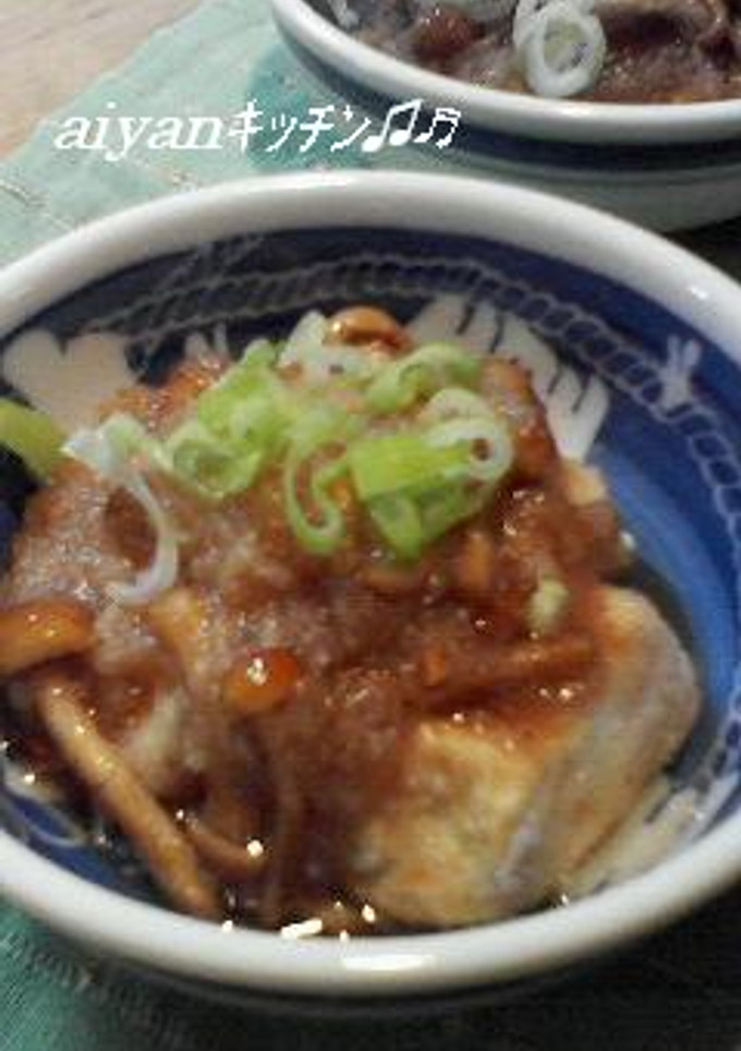 なめこ＆おろし☆揚げだし豆腐-レシピのメイン写真