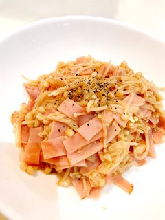 簡単☆ハムとエノキ炒め!-レシピのメイン写真