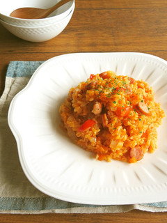 野菜ジュースで簡単☆炊き込みピラフ-レシピのメイン写真