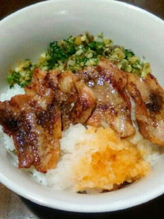 薬味で食べる♪おろし豚バラ丼-レシピのメイン写真