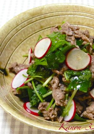 牛肉と三つ葉のレモン醤油♡サッパリと！-レシピのメイン写真