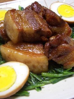 豚バラ肉とゆで卵の煮物(元宝肉)-レシピのメイン写真