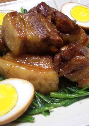 豚バラ肉とゆで卵の煮物（元宝肉）-レシピのメイン写真