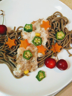 七夕に☆簡単!お蕎麦に天の川-レシピのメイン写真