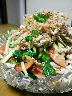 夏野菜と豚小間の冷しゃぶ*梅酢だれ*-レシピのメイン写真