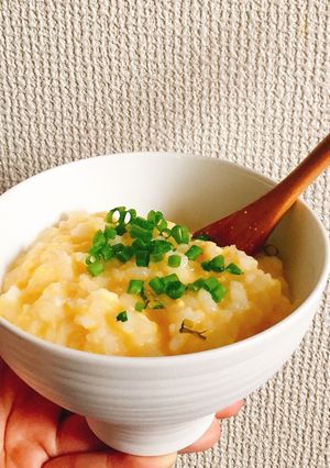 朝ごはん、風邪の日にも！玉子粥。-レシピのメイン写真