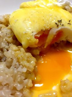 エッグベネディクト玄米ご飯☆-レシピのメイン写真