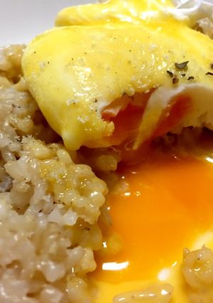 エッグベネディクト玄米ご飯☆-レシピのメイン写真
