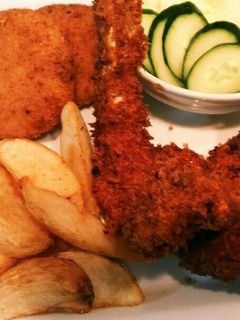 巨大海老フライとクリームコロッケ-レシピのメイン写真