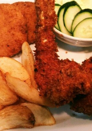 巨大海老フライとクリームコロッケ-レシピのメイン写真