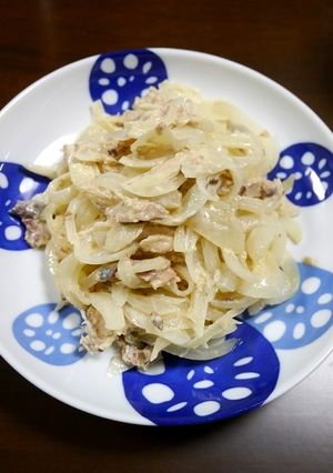 レンジで簡単！玉葱とサバのレモンマヨ和え-レシピのメイン写真