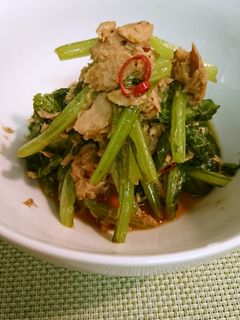 かぶの葉とツナ炒め-レシピのメイン写真