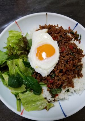 ワンプレートランチ焼肉のたれガパオライス-レシピのメイン写真