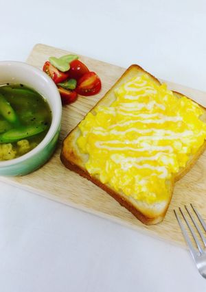 とろ〜りタルタルたまごトースト-レシピのメイン写真