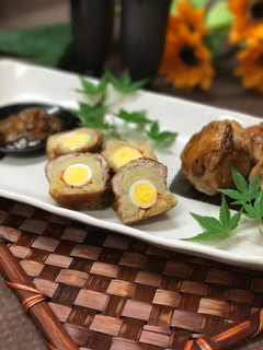 ポテト&うずら卵&キムチの肉巻き-レシピのメイン写真
