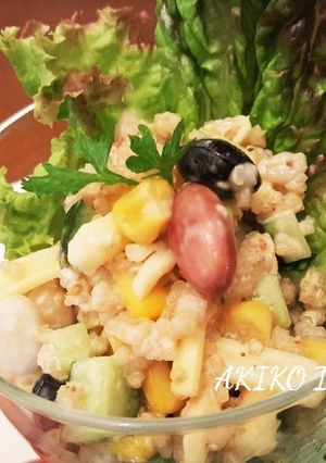 綺麗になれちゃう『キヌアと丸麦のサラダ』-レシピのメイン写真