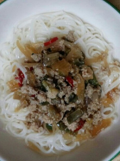 鶏そぼろ素麺(血管ダイエット食1129)-レシピのメイン写真