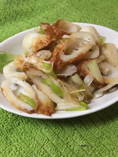 ちくわとネギの炒め物-レシピのメイン写真
